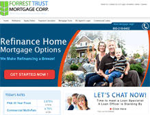 Tablet Screenshot of forresttrust.com